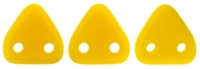 CzechMates Two Hole Trangles 6mm: CZT-93110 - Opaque - Sunflower Yellow - 25 count
