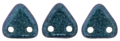 CzechMates Two Hole Trangles 6mm: CZT-94105 - Polychrome - Indigo Orchid - 25 count