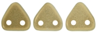 CzechMates Two Hole Trangles 6mm: CZT-P29270 - Halo Ethereal - Linen - 25 count