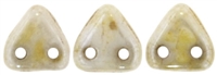 CzechMates Two Hole Trangles 6mm: CZT-P65401 - Opaque Luster - Picasso