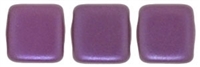 CzechMates Two Hole Tile 6mm - CZTWN06-25032 - Pearl Coat - Purple Velvet - 25 Beads