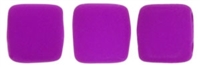 CzechMates Two Hole Tile 6mm - CZTWN06-25125 - Neon Purple - 25 Beads