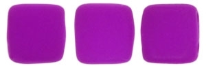 CzechMates Two Hole Tile 6mm - CZTWN06-25125 - Neon Purple - 25 Beads