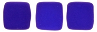 CzechMates Two Hole Tile 6mm - CZTWN06-25126 - Neon Blue - 25 Beads