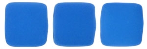 CzechMates Two Hole Tile 6mm - CZTWN06-25127 - Neon Electric Blue - 25 Beads