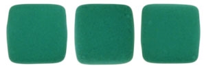 CzechMates Two Hole Tile 6mm - CZTWN06-25128 - Neon Emerald - 25 Beads