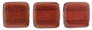 CzechMates Two Hole Tile 6mm - CZTWN06-29257 - Halo - Sangreal - 25 Beads