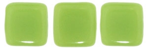 CzechMates Two Hole Tile 6mm - CZTWN06-53200 - Honeydew - 25 Beads