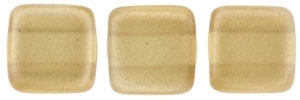 CzechMates Two Hole Tile 6mm - CZTWN06-63182 - Pearl Lights - Latte - 25 Beads