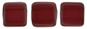 CzechMates Two Hole Tile 6mm - CZTWN06-63999 - Pearl Lights - Claret - 25 Beads