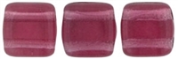 CzechMates Two Hole Tile 6mm - CZTWN06-7035 - Fuchsia - 25 Beads