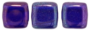 CzechMates Two Hole Tile 6mm - CZTWN06-E3009 - Cobalt - Vega - 25 Beads