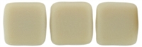 CzechMates Two Hole Tile 6mm - CZTWN06-M13070 - Matte - French Beige - 25 Beads