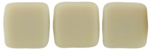 CzechMates Two Hole Tile 6mm - CZTWN06-M13070 - Matte - French Beige - 25 Beads