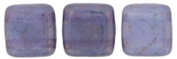 CzechMates Two Hole Tile 6mm - CZTWN06-MD22310  - Moon Dust - Milky Alexandrite - 25 Beads