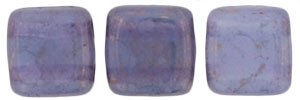 CzechMates Two Hole Tile 6mm - CZTWN06-MD22310  - Moon Dust - Milky Alexandrite - 25 Beads