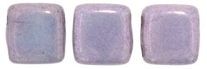 CzechMates Two Hole Tile 6mm Luster - Opaque Amethyst 25 Beads