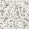 CZWB-03000-14400 - 6mm Wheel Bead Chalk White Luster - 25 Count