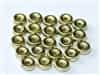 CZWB-03000-26440 - 6mm Wheel Bead Chalk White Amber Full - 25 Count