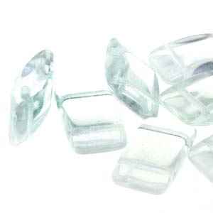 CarrierDuo-30 - 9x17 Two Hole Carrier Duo Bead - Crystal - 10 Count