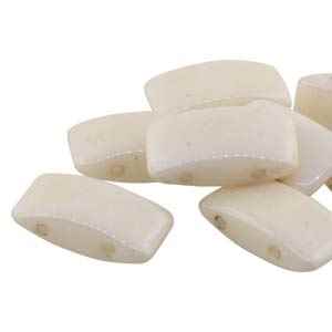 CarrierDuo-P14413 - 9x17 Two Hole Carrier Duo Beads - Beige Luster - 10 Count