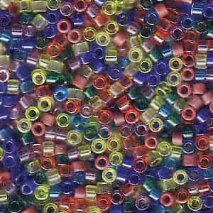 Miyuki Delica Seed Bead Mix 7.2g Rainbow