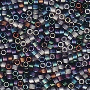 Miyuki Delica Seed Bead Mix 7.2g Matte Heavy Metals