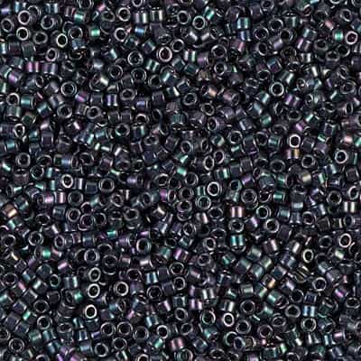 Miyuki Delica Seed Beads 5g 11/0 DB1001 MR Green/Violet/Blue