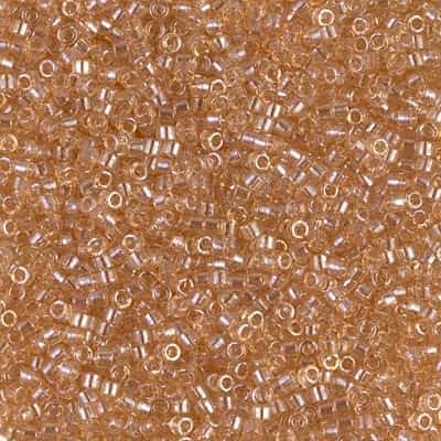 Miyuki Delica Seed Beads 5g 11/0 DB0101 TL Light Topaz