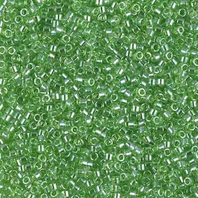 Miyuki Delica Seed Beads 5g 11/0 DB1226 TL Crisp Green Apple