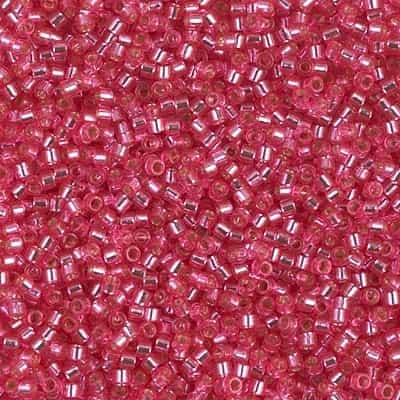 Miyuki Delica Seed Beads 5g 11/0 DB1338 TSL Raspberry Pink