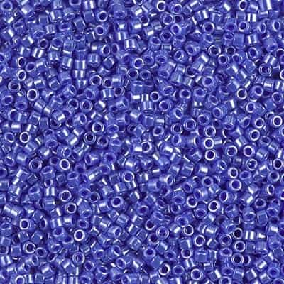 Miyuki Delica Seed Beads 5g 11/0 DB1569 OPL Star Spangle Blue