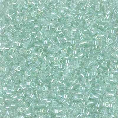Miyuki Delica Seed Beads 5g 11/0 DB1675 TR ICL Mint 2 be Green