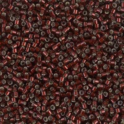 Miyuki Delica Seed Beads 5g 11/0 DB1685 TSL Dark Garnet Red