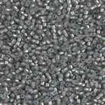 Miyuki Delica Seed Beads 5g 11/0 DB1712 TR ICL Storm Cloud Grey