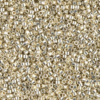 Miyuki Delica Seed Beads 5g 11/0 DB1831 Duracoat Silver