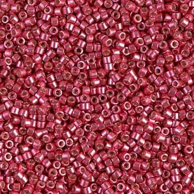 Miyuki Delica Seed Beads 5g 11/0 DB1841 Duracoat Light Cranberry