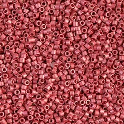 [ DS ] Miyuki Delica Seed Beads 5g 11/0 DB1841F Duracoat GA Matte Light Cranberry