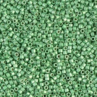 [ DS ] Miyuki Delica Seed Beads 5g 11/0 DB1844F Duracoat GA Matte Dark Mint Green