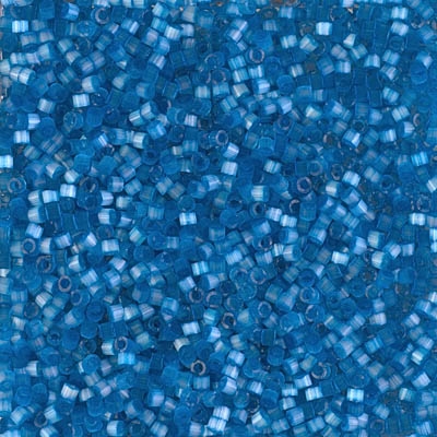 Miyuki Delica Seed Beads 5g 11/0 DB1860 Satin Inside Dyed Dark Capri Blue