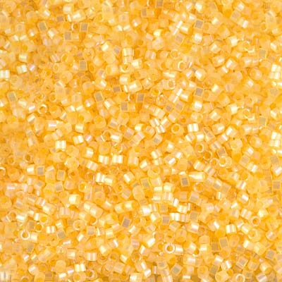 Miyuki Delica Seed Beads 5g 11/0 DB1861 Satin Inside Dyed Honey Mustard