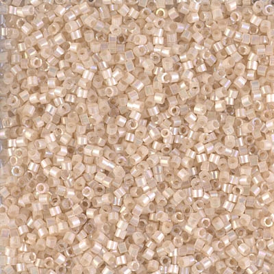 Miyuki Delica Seed Beads 5g 11/0 DB1874 Inside Dyed Rainbow Light Flesh Satin