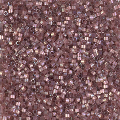 Miyuki Delica Seed Beads 5g 11/0 DB1878 Inside Dyed Rainbow Dark Blushed Beige Satin