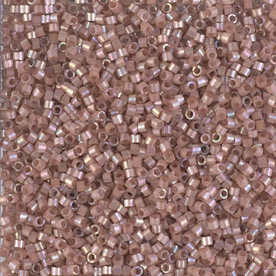 Miyuki Delica Seed Beads 5g 11/0 DB1879 Inside Dyed Rainbow Blushed Beige Satin