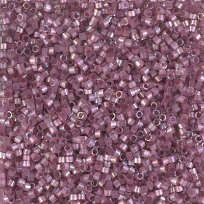 Miyuki Delica Seed Beads 5g 11/0 DB1880 Inside Dyed Rainbow Raspberry Ice Satin