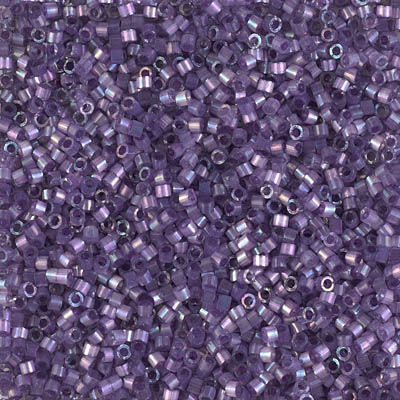 Miyuki Delica Seed Beads 5g 11/0 DB1881 Inside Dyed Rainbow Medium Orchid Satin