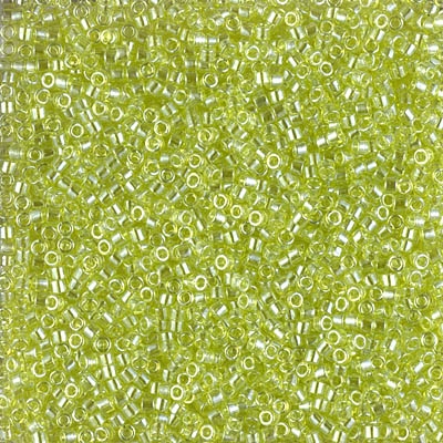 Miyuki Delica Seed Beads 5g 11/0 DB1888 Transparent Luster Light Chartreuse