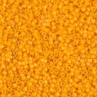Miyuki Delica Seed Beads 5g 11/0 DB2103 Duracoat Opaque Dyed Yellow Marigold