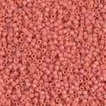 Miyuki Delica Seed Beads 5g 11/0 DB2114 Duracoat Opaque Dyed Dark Salmon Pink