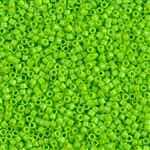 Miyuki Delica Seed Beads 5g 11/0 DB2121 Duracoat Opaque Dyed Bright Lime